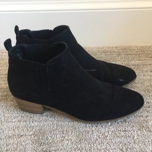 a new day suede black ankle boots